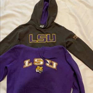 Lot of 2 LSU boys hoodies